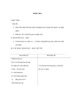 Giáo án Toán lớp 2 - PHÉP CHIA docx