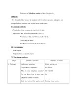 Anh văn lớp 7 - Unit two: A/ Telephone numbers( A4+ A5+A6+ A7) pdf