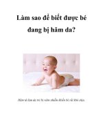 Làm sao để biết được bé đang bị hăm da? doc