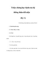 Triệu chứng học bệnh của hệ thống thân-tiết niệu (Kỳ 1) pdf