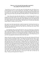 Nâng cao vai trò của giai cấp công nhân trong thời kì công nghiệp hóa hiện đại hóa đất nước docx