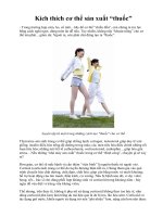 Kích thích cơ thể sản xuất “thuốc” docx