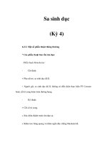 Sa sinh dục (Kỳ 4) ppt