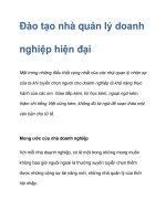 Đào tạo nhà quản lý doanh nghiệp hiện đại pot