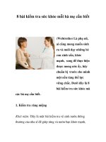 8 bài kiểm tra sức khỏe mỗi bà mẹ cần biết ppt