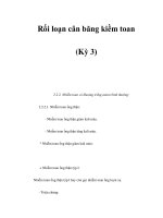 Rối loạn cân băng kiềm toan (Kỳ 3) pot