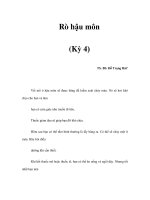 Rò hậu môn (Kỳ 4) ppt