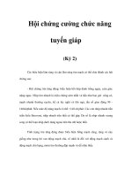 Hội chứng cường chức năng tuyến giáp (Kỳ 2) docx