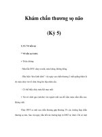 Khám chấn thương sọ não (Kỳ 5) docx