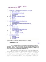 CHƯƠNG 1: ÐỘNG HỌC docx