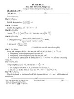 Toán_10 Thi HK II số 1