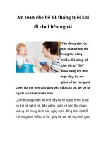 An toàn cho bé 11 tháng tuổi khi đi chơi bên ngoài doc