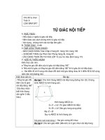 Các dạng tứ giác nội tiếp