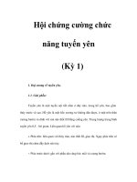 Hội chứng cường chức năng tuyến yên (Kỳ 1) ppsx