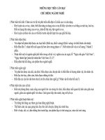 CHỦ ĐỀ NGÀNH NGHỀ 4 TUẦN