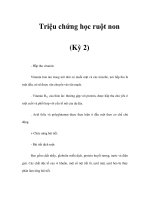 Triệu chứng học ruột non (Kỳ 2) pps