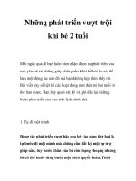 Những phát triển vượt trội khi bé 2 tuổi ppt