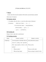 Anh văn lớp 7 - B/ Names and addresses (b3+b4+b5) pptx