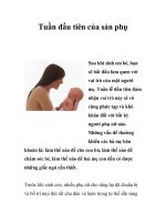 Tuần đầu tiên của sản phụ pptx