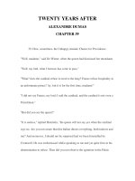 LUYỆN ĐỌC TIẾNG ANH QUA CÁC TÁC PHẨM VĂN HỌC –TWENTY YEARS AFTER ALEXANDRE DUMAS CHAPTER 39 docx