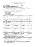 đề kiểm tra 1 tiết lớp 10 CB- học kỳ 2