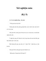 Xét nghiệm máu (Kỳ 5) docx