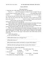 Đề HSG Anh 8 _ Số 15