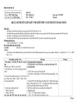 Bài 12: Di truyền liên kết với giới tính và ditruyềnngoài nhân