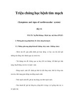 Triệu chứng học bệnh tim mạch (Kỳ 4) pptx