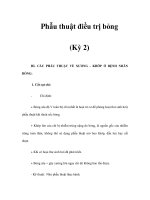 Phẫu thuật điều trị bỏng (Kỳ 2) docx