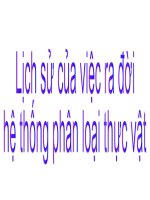 Đa dạng phân loài thực vật pptx