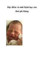 Đặc điểm và sinh bệnh học của thai già tháng pdf