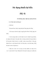 Sử dụng thuốc lợi tiểu (Kỳ 4) pdf