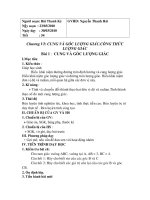 Bài 1: Cung và Góc lượng giác