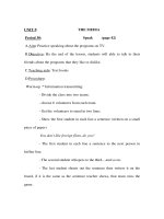 Giáo án Anh văn lớp 9 - UNIT 5: Period 30: THE MEDIA Speak (page 42) pot