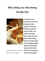 Biến chứng của viêm đường hô hấp trên docx