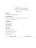 Giáo án Anh văn lớp 11 - potx