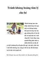 Tránh khủng hoảng tâm lý cho bé pptx