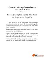 LÝ THUYẾT ĐIỀU KHIỂN VỊ TRÍ TRONG TRUYỀN ĐỘNG ĐIỆN, chương 1 docx