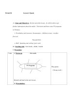 Giáo án Anh văn lớp 9 - Unit 5 - Period 30 - Lesson 2: Speak doc
