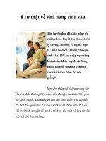 8 sự thật về khả năng sinh sản docx