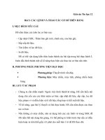 Các thao tác cơ bản trên bảng