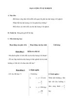 Đại số 11 - ĐẠI LƯỢNG TỈ LỆ NGHỊCH docx