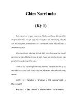 Giảm Natri máu (Kỳ 1) pot
