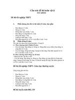 Cấu trúc đề thi TN& ĐH 2010