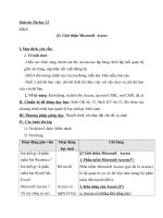 Giới thiệu Microsoft Access