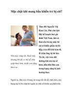 Mặc chật khi mang bầu khiến trẻ bị còi? pdf