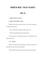NHIỄM ĐỘC THAI NGHÉN (Kỳ 2) pot