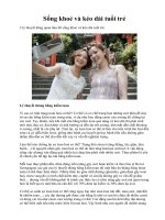 Sống khoẻ và kéo dài tuổi trẻ potx