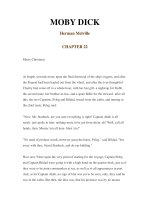 LUYỆN ĐỌC TIẾNG ANH QUA CÁC TÁC PHẨM VĂN HỌC –MOBY DICK Herman Melville CHAPTER 22 pps